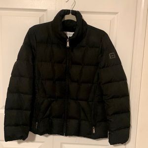 Calvin Klein black puffer coat